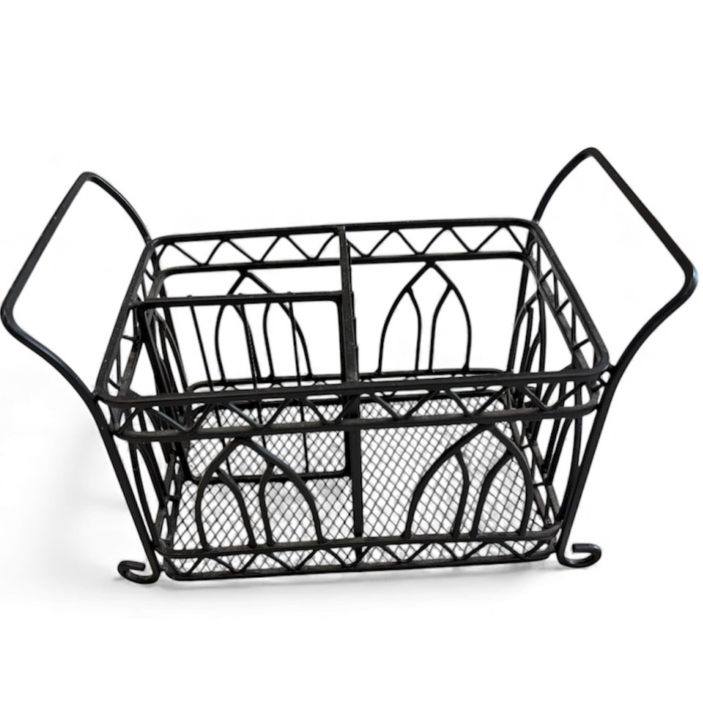 Wrought Iron Utensil Napkin Holder